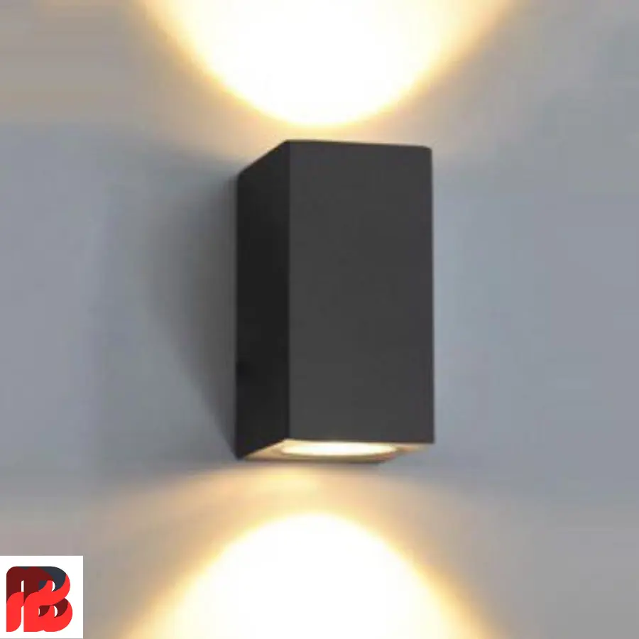 Đèn led ốp tường VinaLED vuông 14W mẫu E vỏ đen